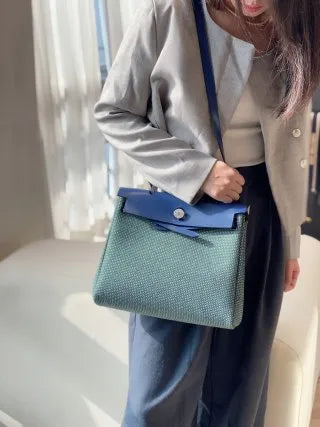 Unisex Retro Floral Casual Handbag