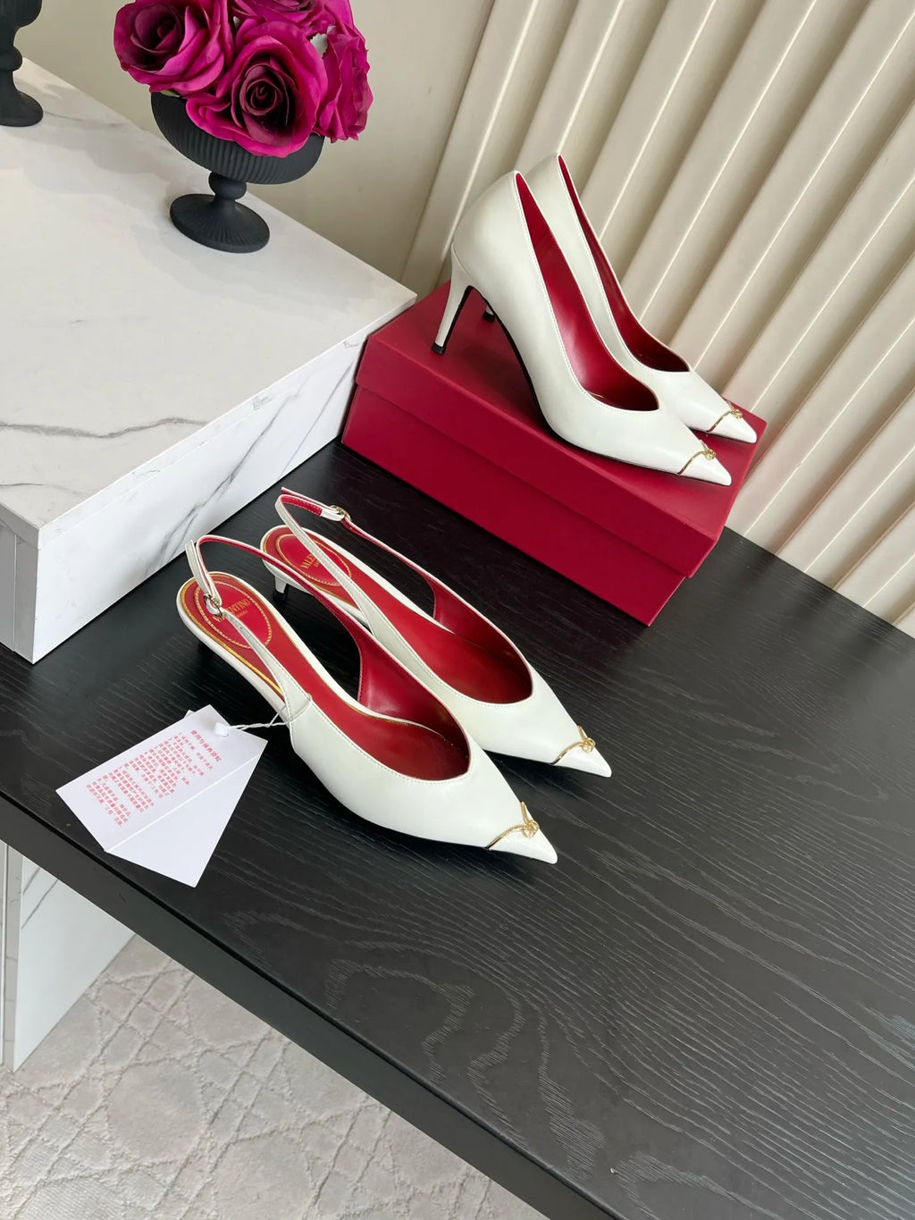 VAL Women's Valentin Heart Pointed Heels