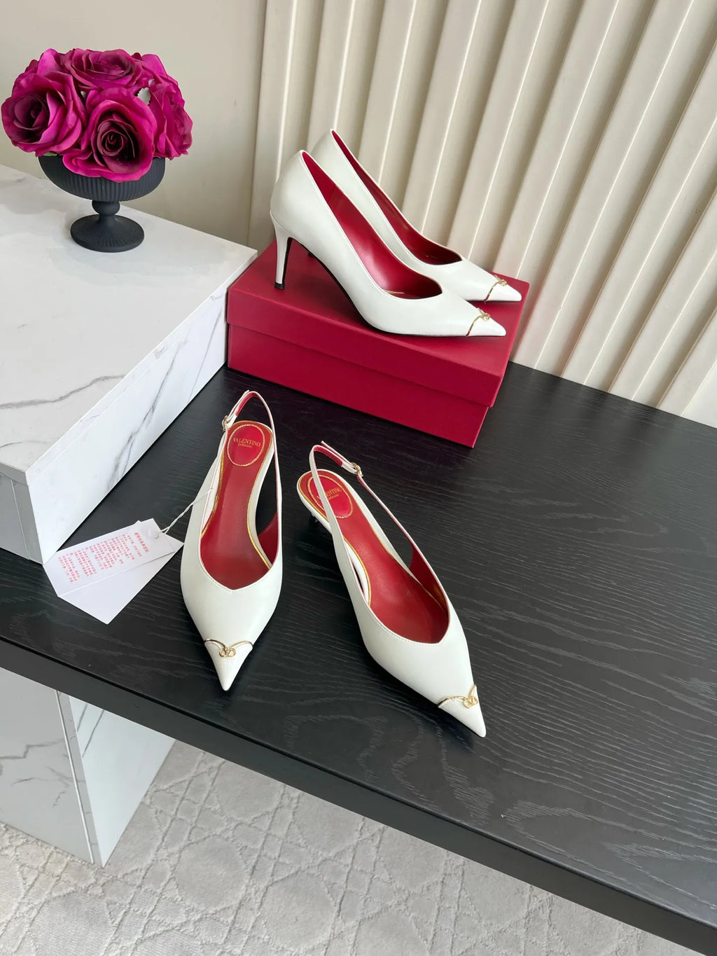 VAL Women's Valentin Heart Pointed Heels