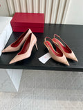 VAL Women's Valentin Pointed Toe Heart Pumps