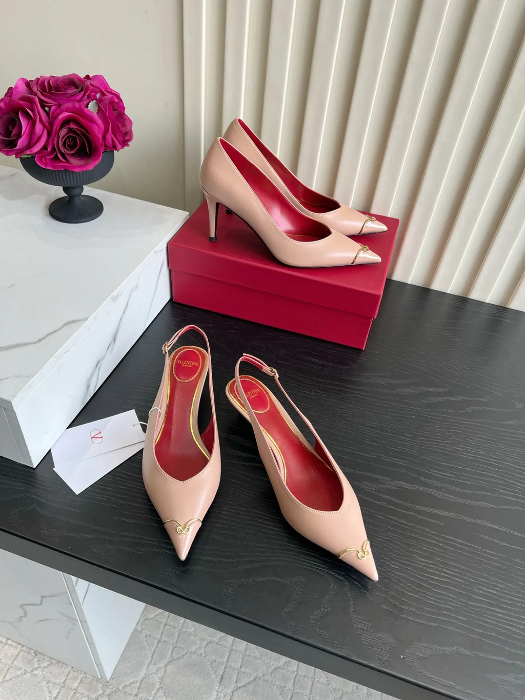 VAL Women's Valentin Pointed Toe Heart Pumps