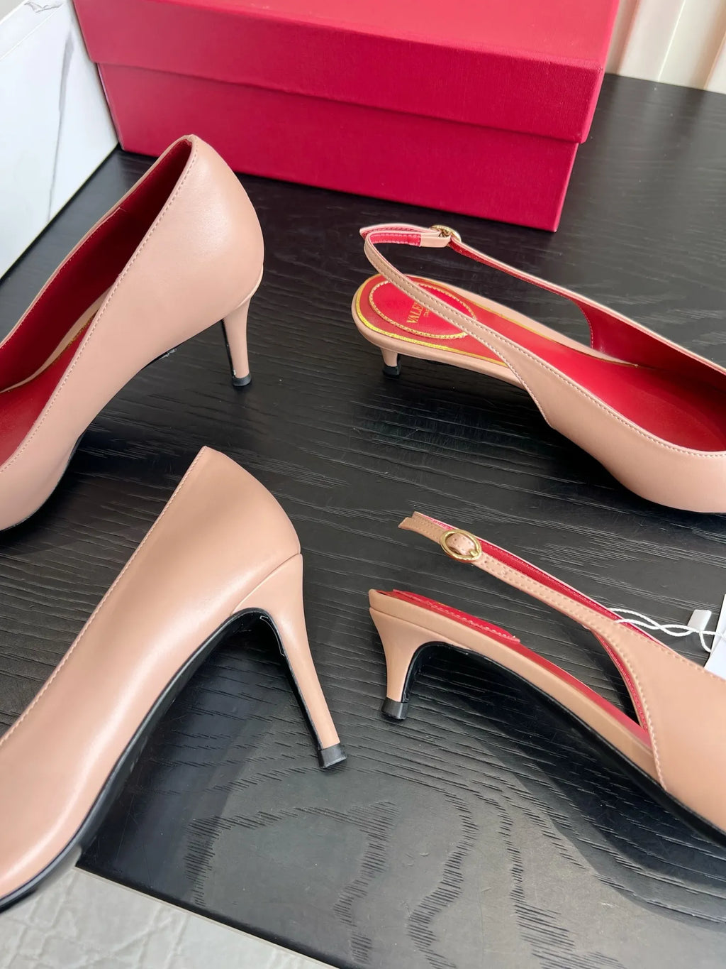 VAL Women's Valentin Pointed Toe Heart Pumps