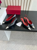 VAL Women's Valentino Heart Pointed-Toe Pumps