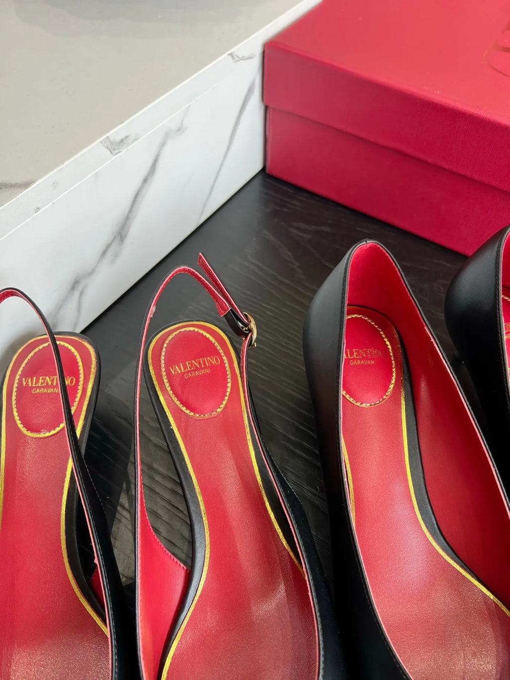 VAL Women's Valentino Heart Pointed-Toe Pumps
