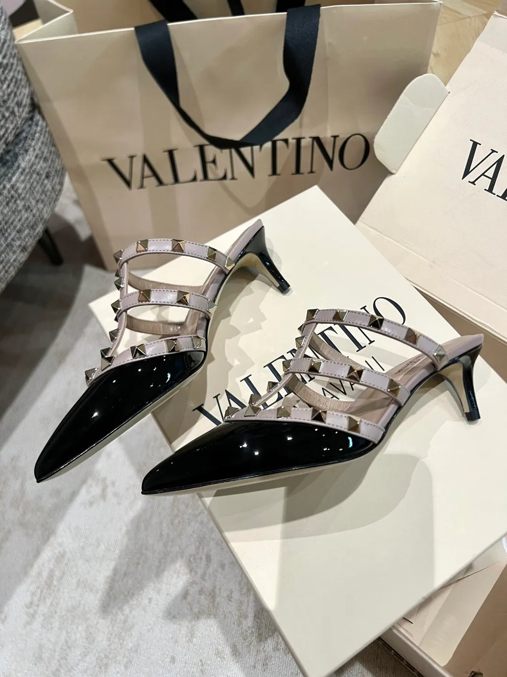 Valentino Women's Classic Studded Low-Heeled Mules 2in