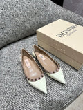 Valentino Women's Patent Leather Studded Flats