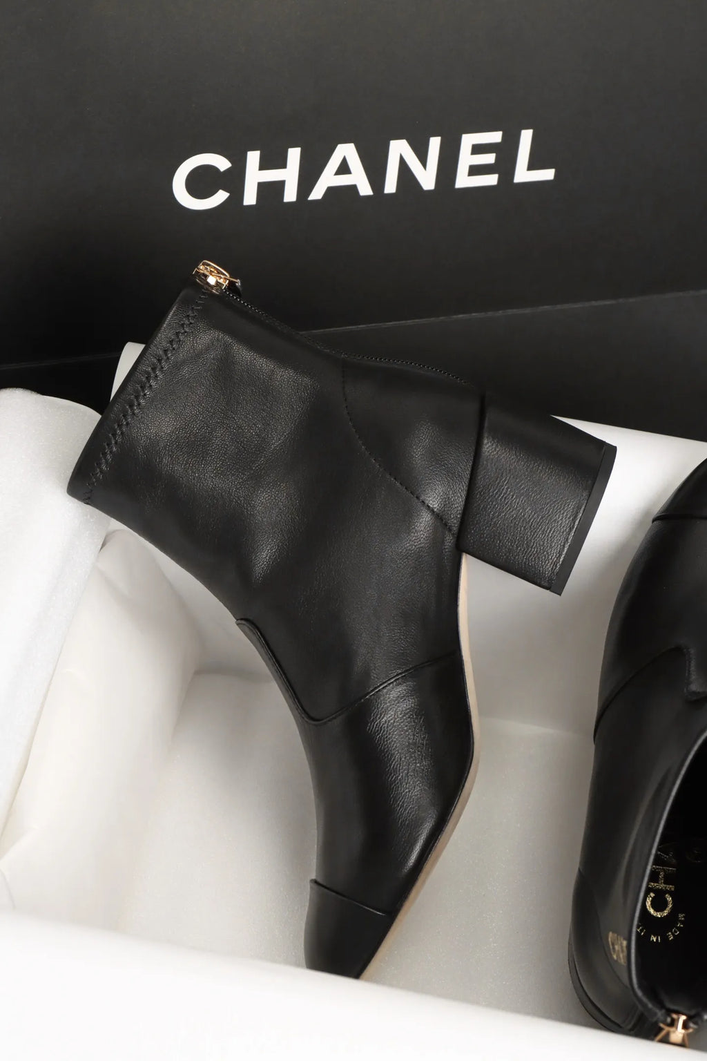 Women's Black Sheepskin Stretch Boots 252257