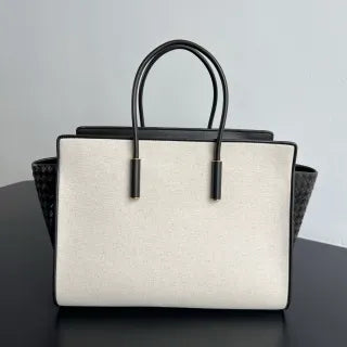 Women's BV Barbara Canvas Leather 14.6 in Handbag 868327