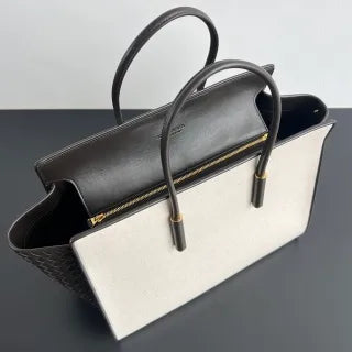 Women's BV Barbara Canvas Leather 14.6 in Handbag 868327