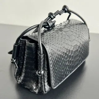 Women's BV Notturno Snakeskin 8.3 in Crossbody Bag 843893