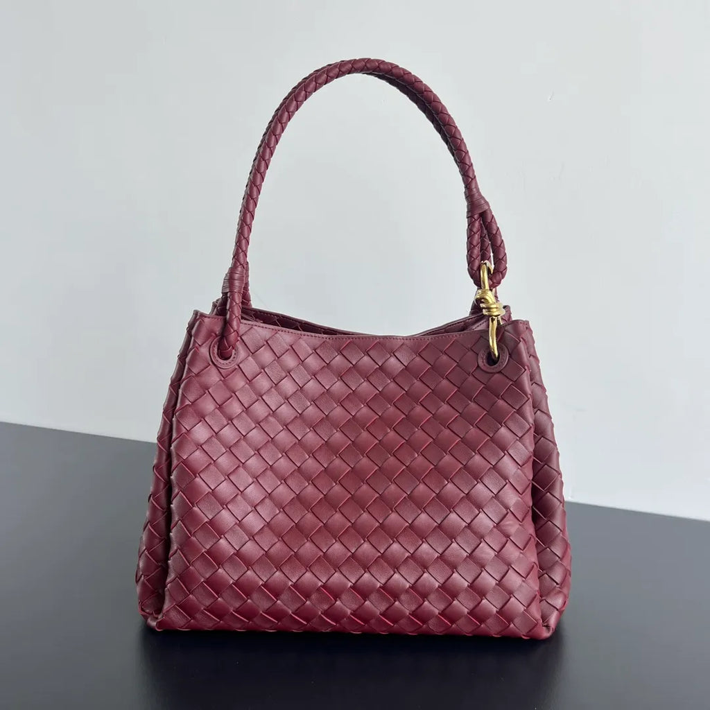 Women's BV Parachute Leather 11.8 in Shoulder Bag 796571