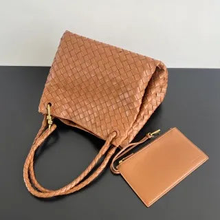 Women's BV Parachute Leather 11.8 in Shoulder Bag 796571
