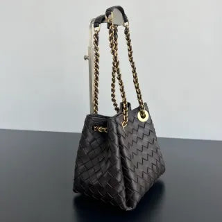 Women's BV Parachute Leather 8.3 in Shoulder Bag 817175