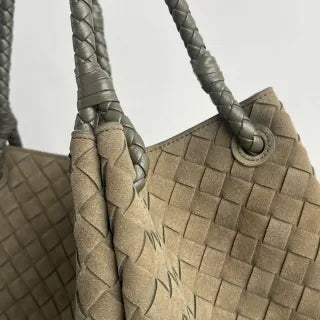 Women's BV Parachute Suede 11.8 in Shoulder Bag 796571