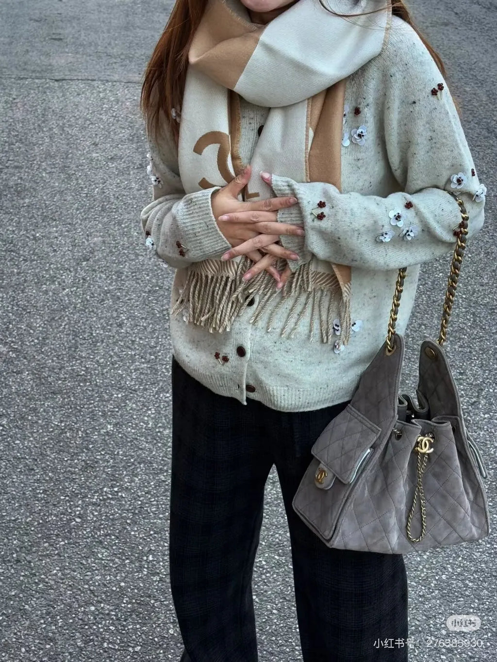 Women's Casual Pocket Shoulder Tote Bag 139888