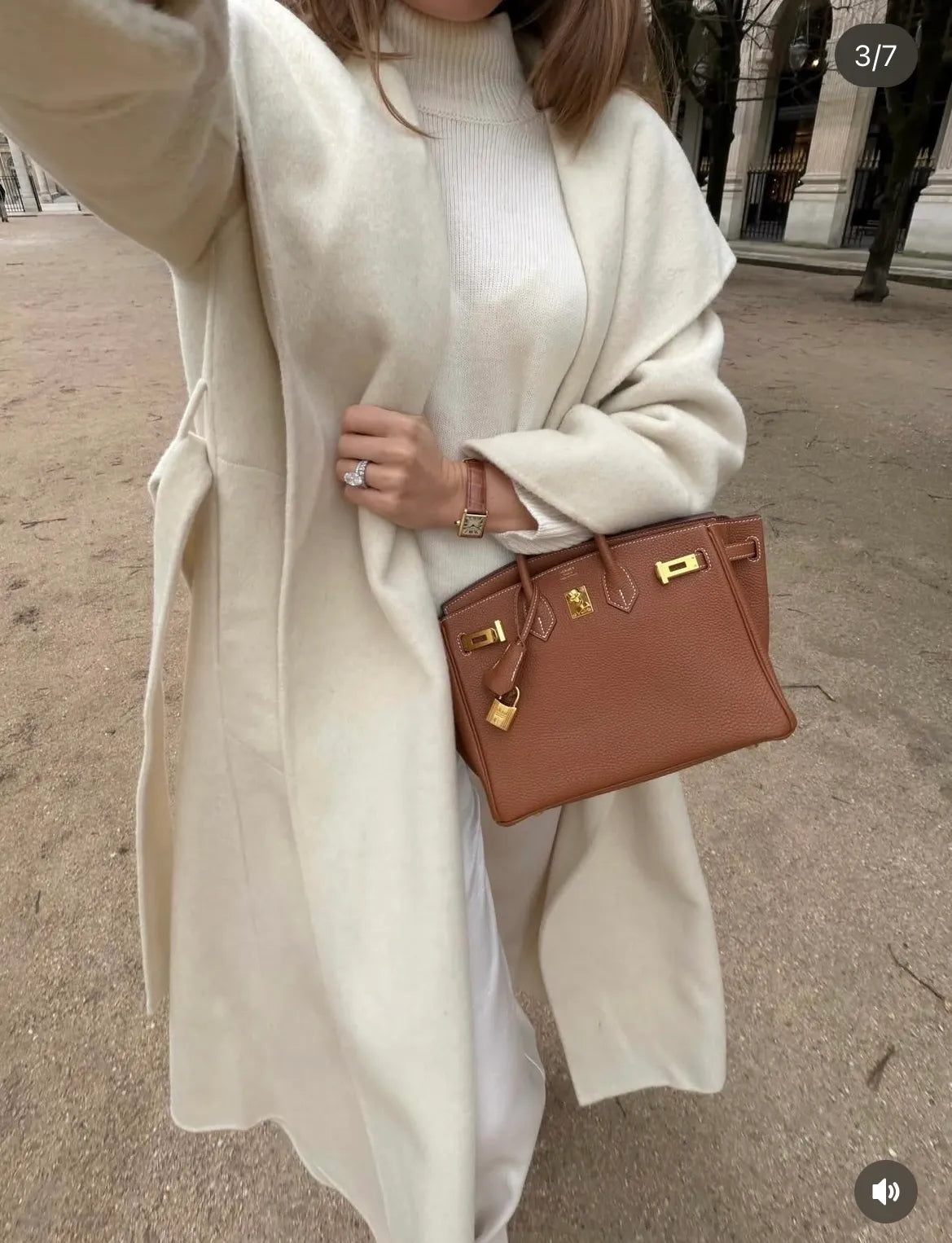 Women's Leather Handbag Golden Brown