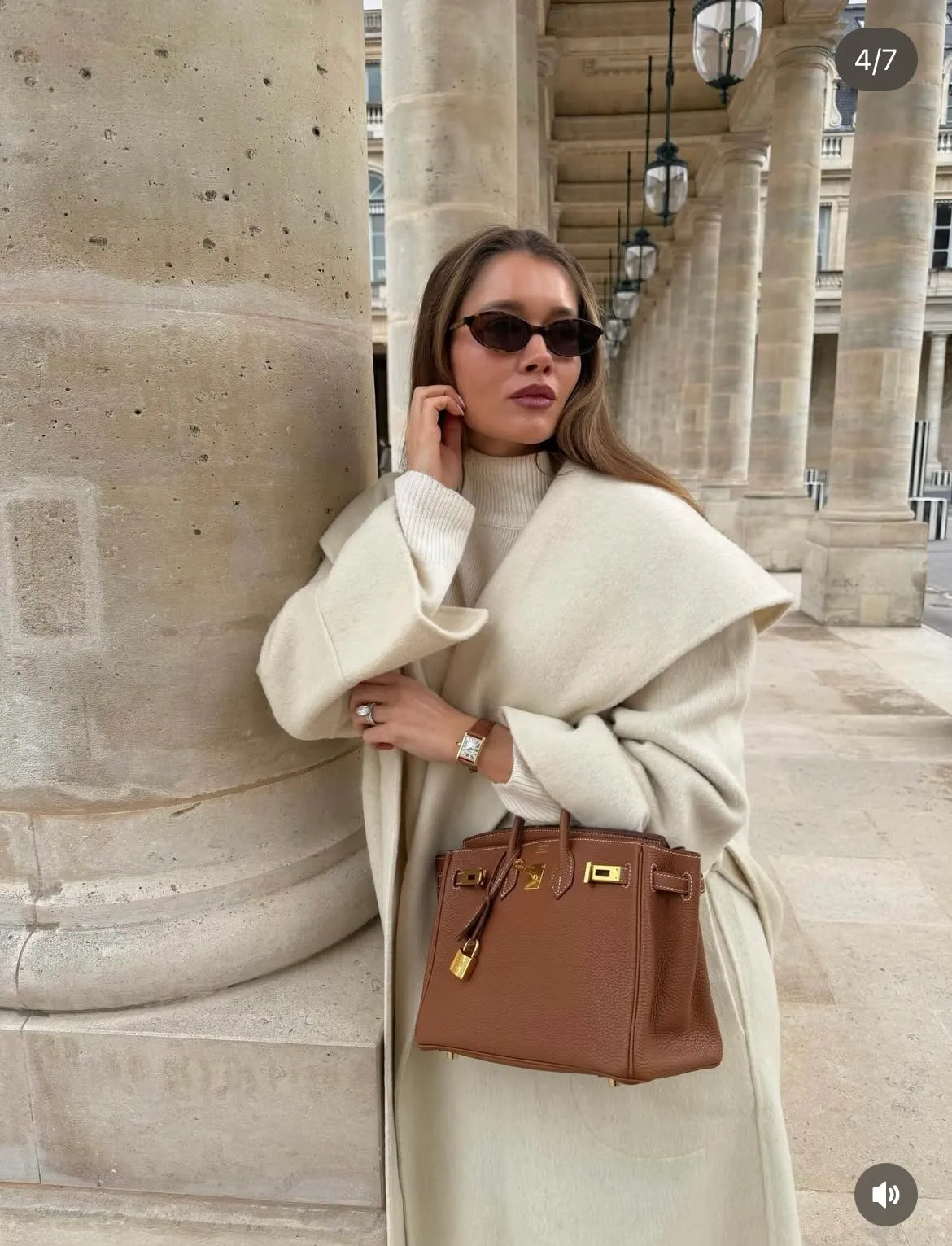 Women's Leather Handbag Golden Brown