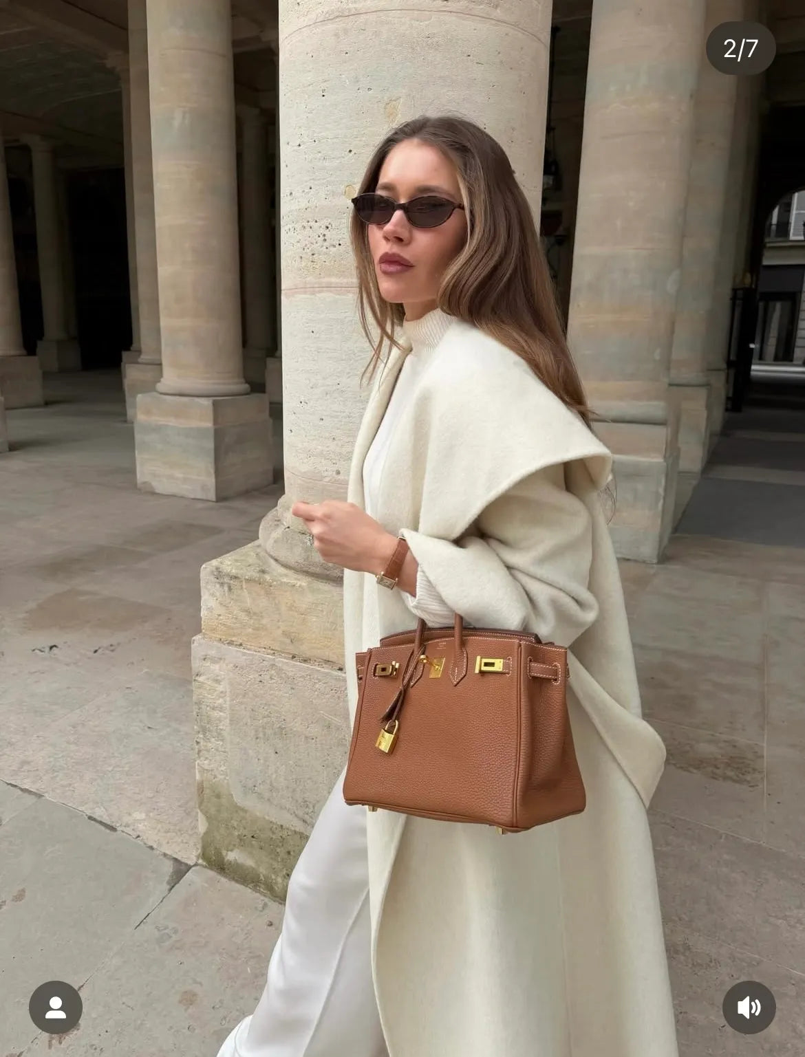 Women's Leather Handbag Golden Brown