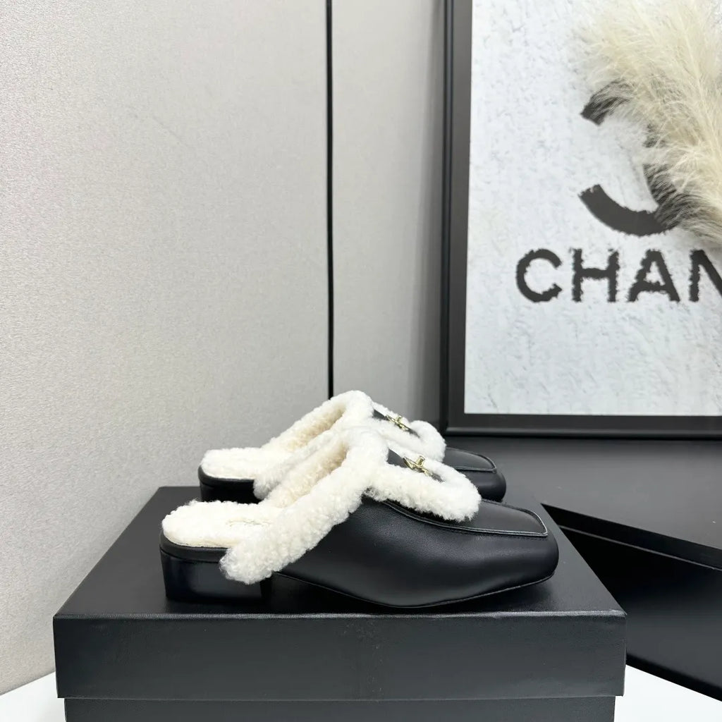 Women's Leather Wool Lining Shoes Genuine Leather Sole 2026
