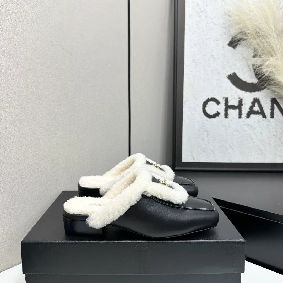 Women's Leather Wool Lining Shoes Genuine Leather Sole 2026
