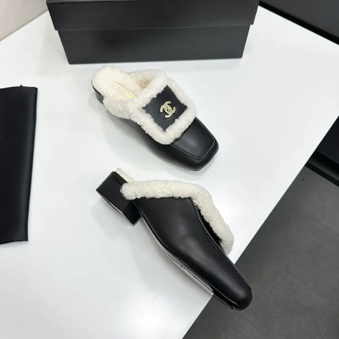 Women's Leather Wool Lining Shoes Genuine Leather Sole 2026