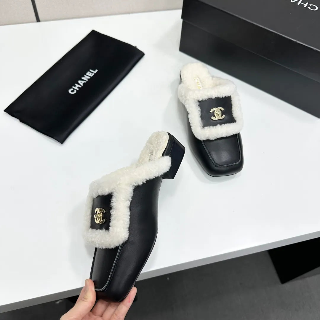 Women's Leather Wool Lining Shoes Genuine Leather Sole 2026