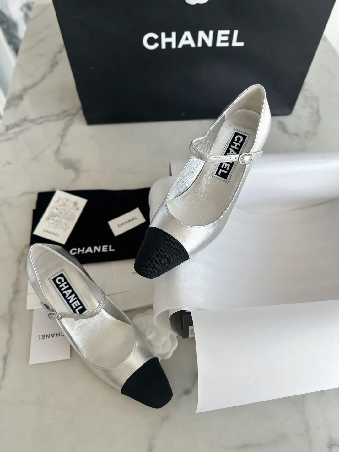 Women's Mary Jane Retro Silver High Heels 543476