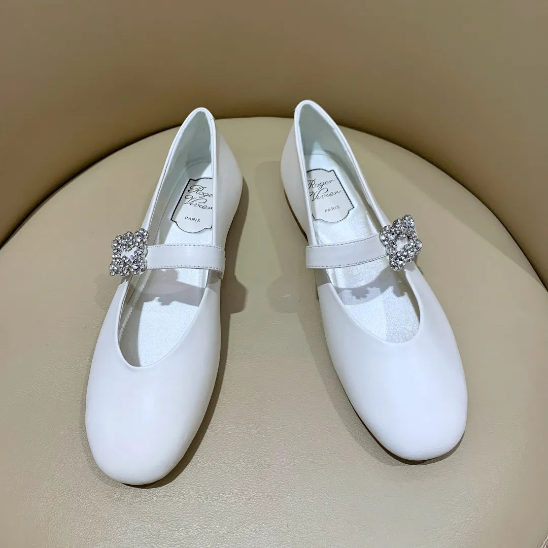 Women's Roger Vivier Square Buckle Mary Janes 279208