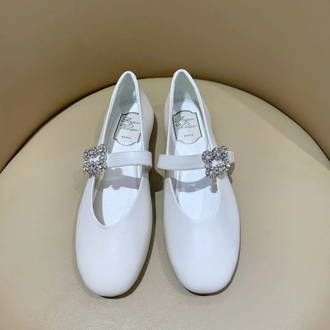 Women's Roger Vivier Square Buckle Mary Janes 279208