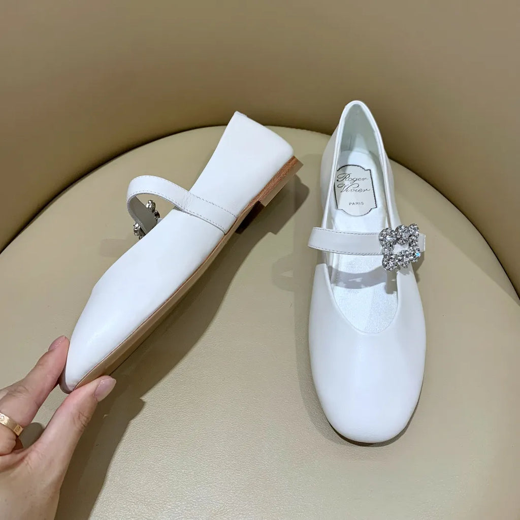 Women's Roger Vivier Square Buckle Mary Janes 279208