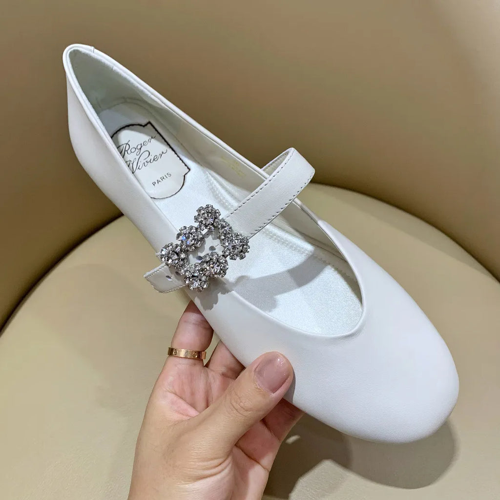 Women's Roger Vivier Square Buckle Mary Janes 279208