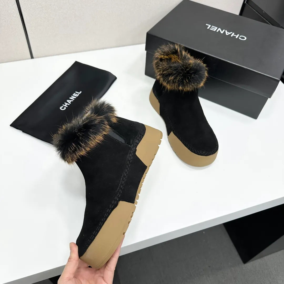 Women's Sandals Cowhide Crystal Sheepskin Rubber 2026