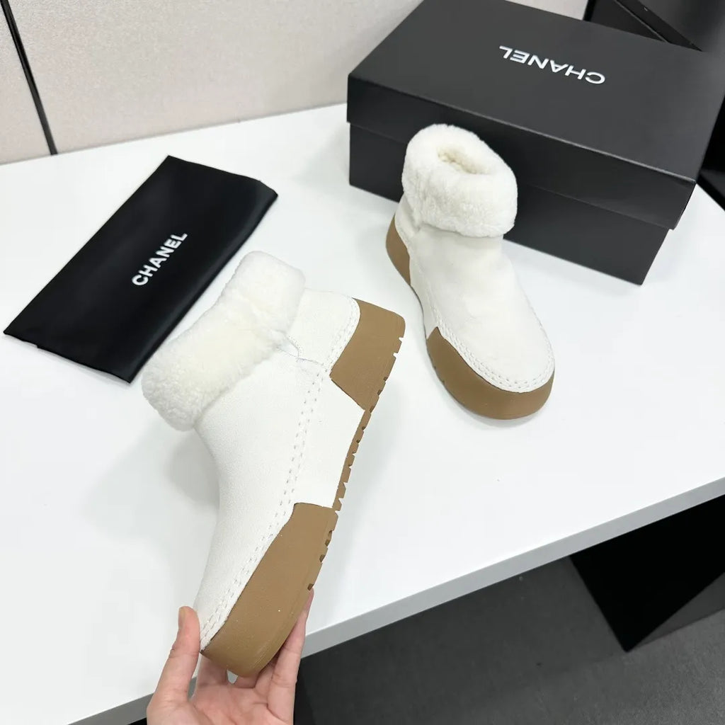 Women's Sandals Cowhide Crystal Sheepskin Rubber 2026