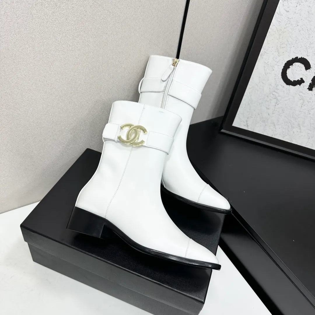 Women's Short Flat Sandals Cowhide Crystal Sheepskin 2026