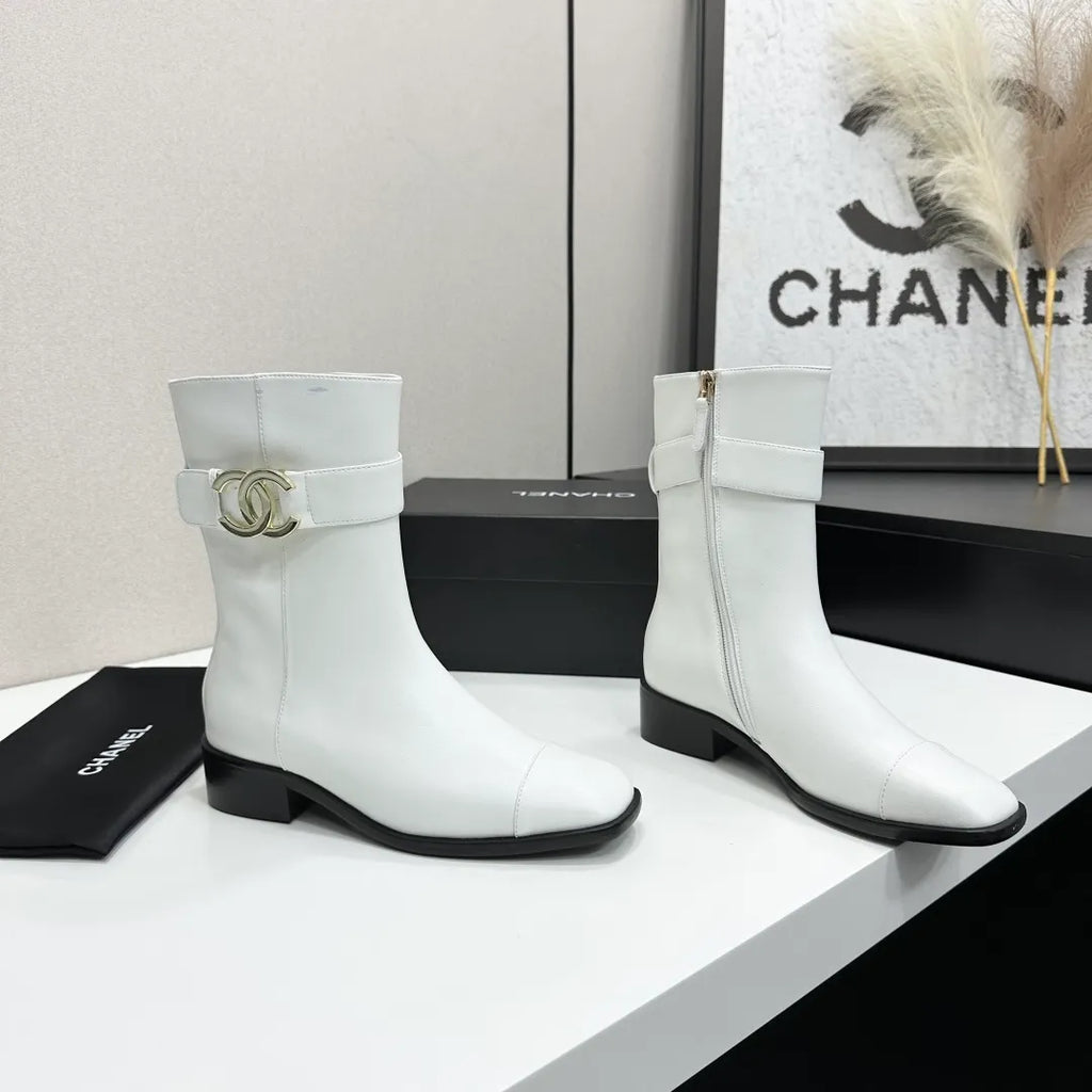 Women's Short Flat Sandals Cowhide Crystal Sheepskin 2026