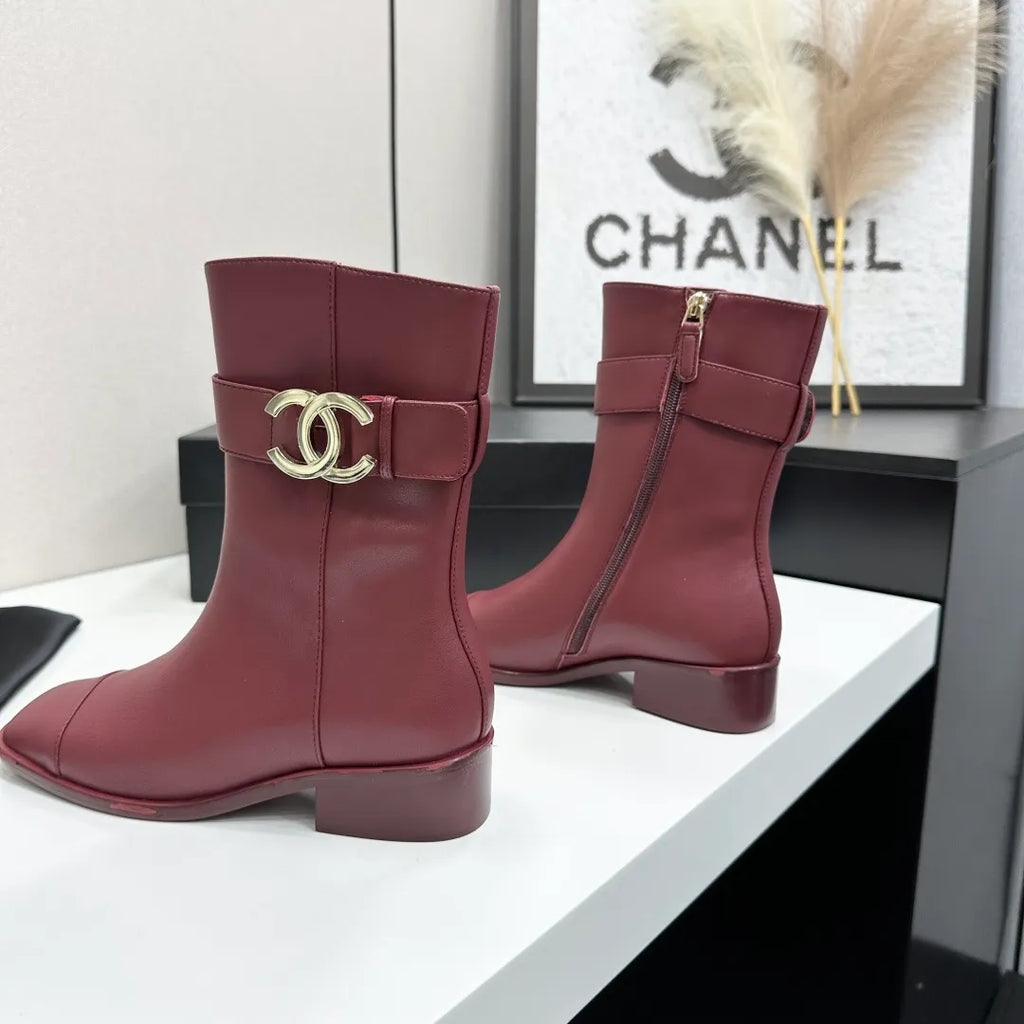 Women's Short Strap Sandals Cowhide Crystal Sheepskin 2026