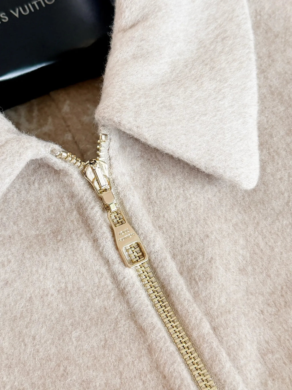 Women's Stand Collar Zip-Up Jacket Savannah Beige