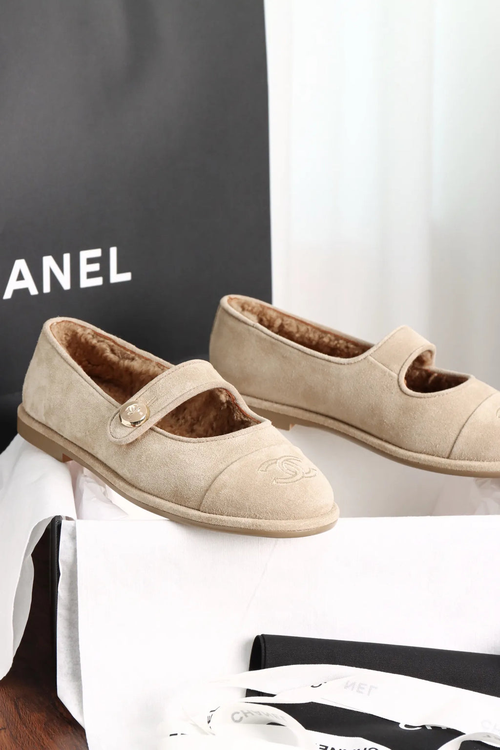 Women's Teddy Mary Jane Plush Flats 951440