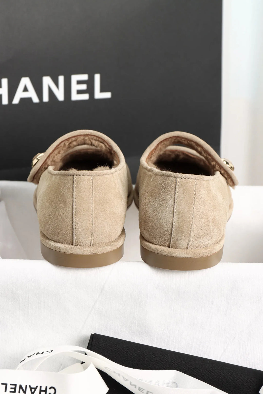 Women's Teddy Mary Jane Plush Flats 951440