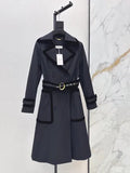 Zimmermann Women's Contrast Velvet Trim Long Trench Coat 09450440