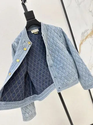 Zimmermann Women's Quilted Denim Jacket 93420410